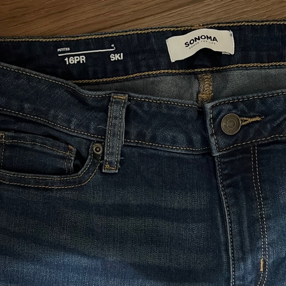 Womens Sonoma blue jeans Soft Stretch size 16PR - Picture 6 of 15